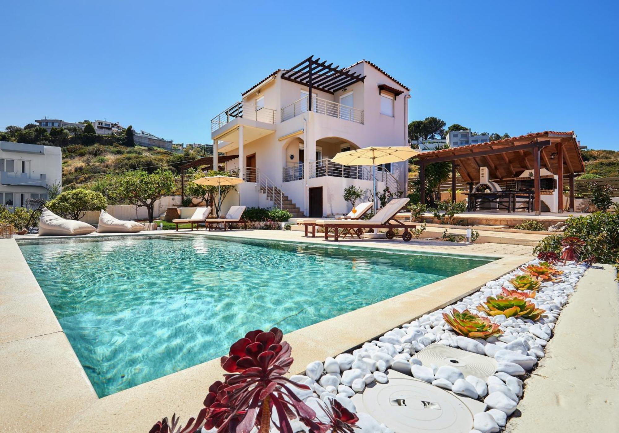 Spacious Villa With Private Eco-Pool And Panoramic Sea View Agia Pelagia Kythira المظهر الخارجي الصورة